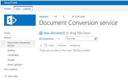 Open SharePoint site